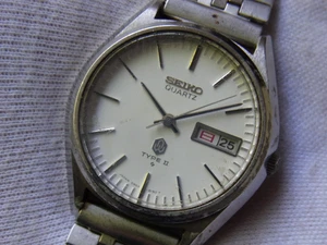 ¡BASURA! SEIKO TIPO II 0903-8110 1976 SUWA DE COLECCIÓN DE FÁBRICA PARA HOMBRES ¡BASURA DE CUARZO! - Imagen 1 de 12