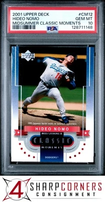 2001 UPPER DECK MIDSUMMER CLASSIC MOMENTOS #CM12 HIDEO NOMO POP 2 PSA 10 - Imagem 1 de 3