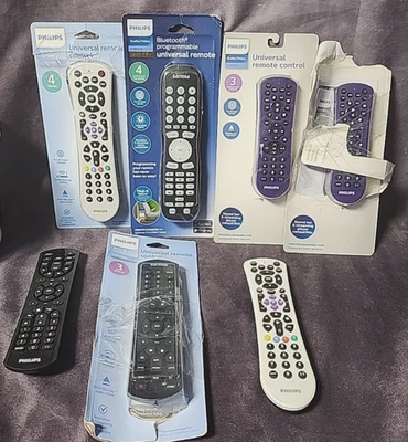 Lot of 7 Remote Controls Philips Universal Samsung Roku Compatible AS IS - Image 1 of 4