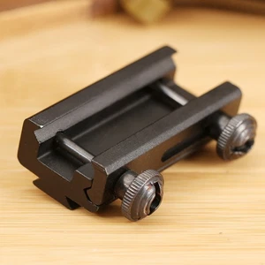 Adattatore base montaggio cannocchiale HQ 20mm coda di rondine a 11mm Picatinny Rail sport - Foto 1 di 10