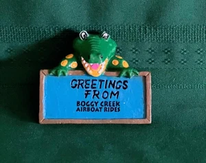 Imán de recuerdo Boggy Creek paseos en hidrodeslizador Kissimee FL Florida Central Everglades - Imagen 1 de 2