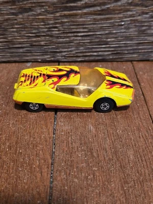 Matchbox Lesney Superfast SF33 Datsun 126X- STREAKERS black & red flames, no box - Image 1 of 4