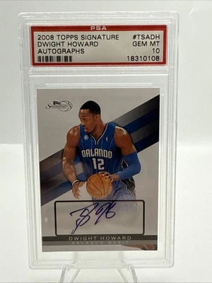 2008 Topps Signature Dwight Howard Autographs /2499 PSA 10 - Image 1 of 2