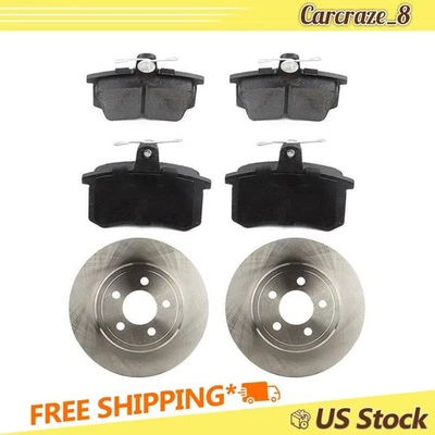 Rear Brake Pads and Rotors Kit for Audi Cabriolet 2.8L 1994 1995 1996 1997 1998 - Image 1 of 4