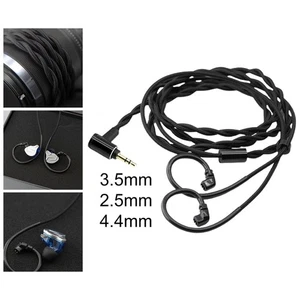 Qdc Connector 2 Pins Headphones Cable Replacement Audio Adapter Black Gold - Picture 1 of 4