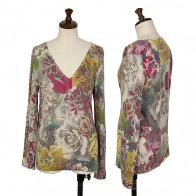 Top tejido de lana seda estampado floral Paul Smith talla S (K-128161) Foto 1 de 4