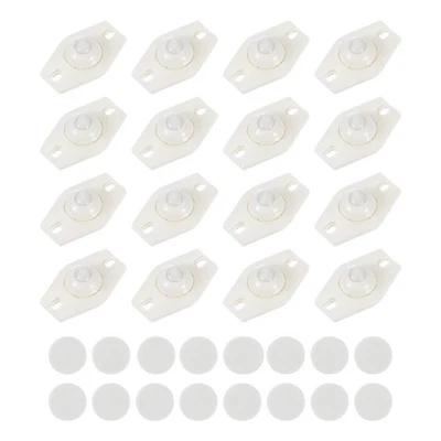 4Sets selbstklebende Lenkrollen,45 x 28 x 14 mm,klebrige Rolle (weiß) #02 - Bild 1 von 4