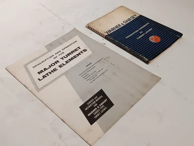 Warner & Swasey 马鞍类型炮塔车床元素书籍和制作手册 — 第 1/4 张图片