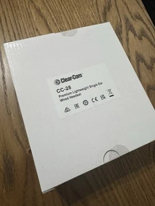 Clear-com CC-28 Premium Lightweight Single Ear Wired Headset - Zdjęcie 1 z 1