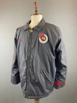 Chaqueta de Colección Chicago Blackhawks Nike Para Hombre Talla L Negra Nylon Manga Larga Foto 1 de 4