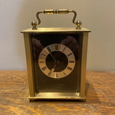 WM WIDDOP MANTLE BATTERY CLOCK - Image 1 of 4