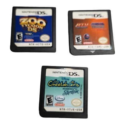 Лот из 3 квадроциклов Nintendo DS Thunder Road Monster Trucks Zoo Tycoon Cheetah для девочек - Изображение 1 из 4