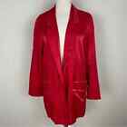 Urban Outfitters Red Shimmer Long Line Blazer Large