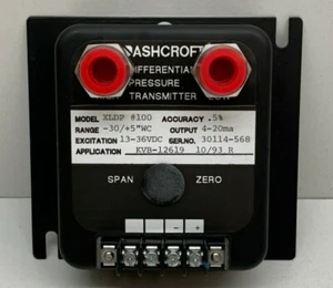 Ashcroft XLDP #100 Differential Pressure Transmitter -30/+5"WC, XLDP-050-C-0-... - Picture 1 of 4