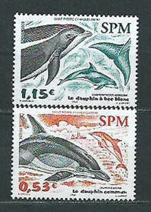 San Pierre And Miquelon - Mail Yvert 843/4 MNH Fauna. Cetaceans - Picture 1 of 1
