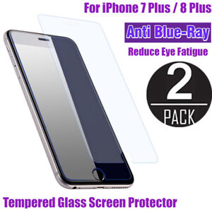 2X ANTI-BLUE LIGHT 9H 2.5D 0.3mm TEMPERED GLASS SCREEN PROTECTOR FOR IPHONE