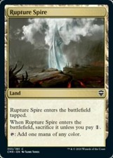 1x MTG: Rupture Spire - FOIL - Common Land - Commander Legends - CMR