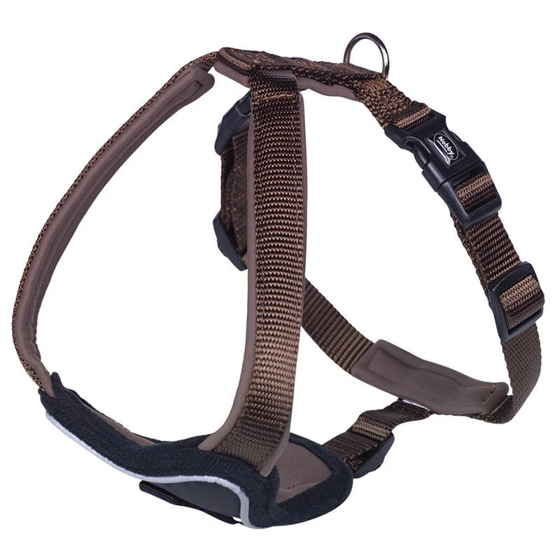 Nobby Komfort Geschirr Classic Preno braun für Bulldogge Mops Hunde