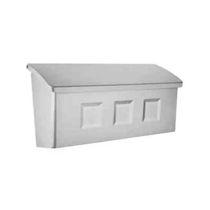 Architectural Mailboxes 2689SR Wayland Wall-Mounted Mailbox, Steel, SILVER - Picture 1 of 9