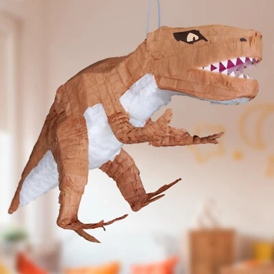 Piñata de fiesta en forma de dinosaurio T-Rex para cumpleaños y todas las celebraciones Foto 1 de 2