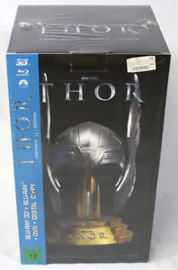 NEU Marvel Thor Superset mit Helm 3D + 2D + DVD Blu-ray Steelbook deutsch