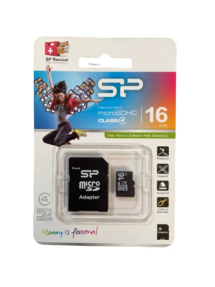 Memory Card microSD HC CLASS 4 16 GB - SP - Immagine 1 di 1