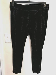Torrid Womens Leggings 3 Plus 3X Black Crushed Velvet Pants Signature Waist - Picture 1 of 4