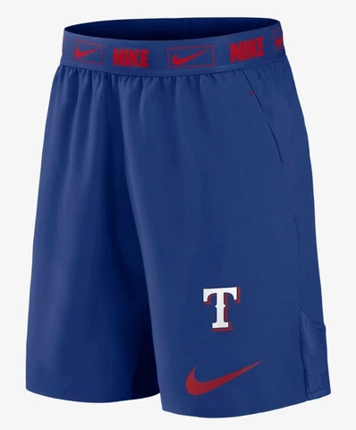 Nike Texas Rangers Dri-fit Primetime Logo Batting Practice Shorts Mens Size Cover