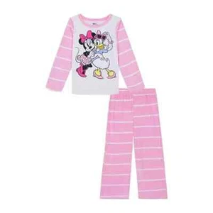 Disney Junior Minnie 2Piece Super Soft Pajama Set Size Small 6 Lounge Sleepwear - Picture 1 of 4
