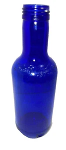 Ferolito Vintage Cobalt Blue vBottle Vultaggio & Sons Embossed Glass 1992 (Flaw) - Picture 1 of 5