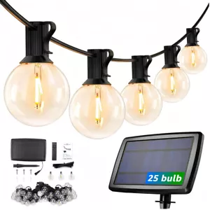 LED Solar Lichterkette außen Lampe Glühbirnen Beleuchtung Balkon Garten Dekor - Bild 1 von 24
