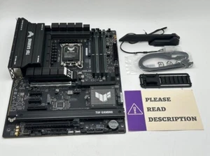 ASUS TUF GAMING Z890-PLUS WIFI Z890 LGA 1851 ATX motherboard READ - Picture 1 of 9