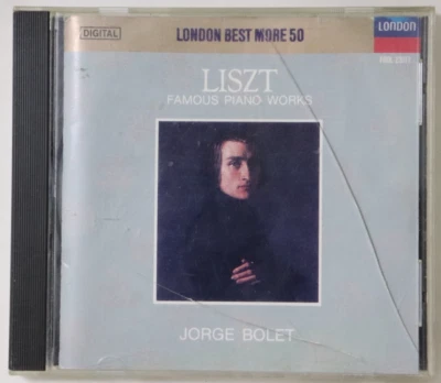 LISZT - FAMOUS PIANO WORKS - JORGE BOLET CD - Imagem 1 de 4