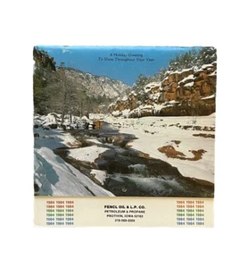 Calendario Fencl Oil & L.P. CO. Petróleo y Propano Protivin Iowa 1984 - Imagen 1 de 2