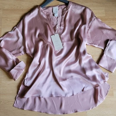 NUEVA Blusa Joie SILK Rosa Pastel Foto 1 de 4