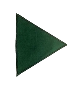 Sonderpreis ! Anhäkelform mit Lochrand Dreieck dunkelgrün ca.19x19x19 cm - Picture 1 of 1