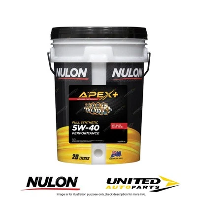 Nulon APEX+ 5W-40 Performance 20L for TOYOTA Corolla ZRE152R ZRE182 1.8L 07-17 - image 1 of 2