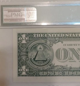 2013 B New York US $1 FEDERAL RESERVE NOTE- PMG GEM UNCIRCULATED - Picture 1 of 11