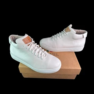 Travel Fox Mid Tab White Leather/White Sole Shoes 915612-107 Mens Sz 10.5 *READ* - Picture 1 of 23