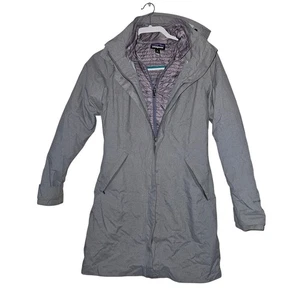 Patagonia Vosque 3-in-1 Parka Jacke schwarz Kapuze h2no wasserdicht Damen XS grau - Bild 1 von 9