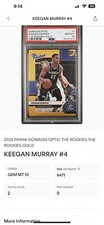 2022 DONRUSS OPTIC THE ROOKIES GOLD PRIZM Keegan Murray RC 05/10 PSA 10 POP 2
