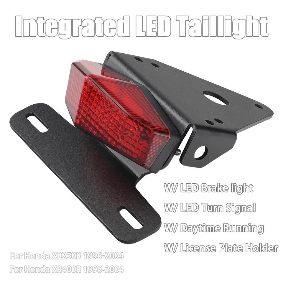 Integrated LED Taillight For Honda XR250R XR400R XR 400 1996-2004 w/ Turn Signal - Image 1 of 4