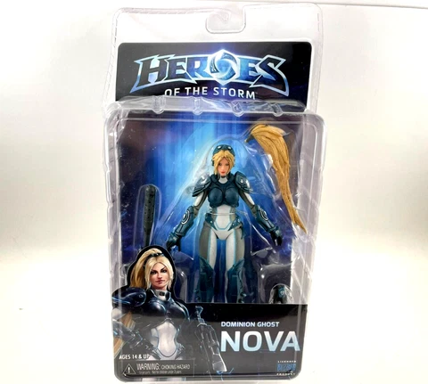 NECA Heroes of the Storm Nova Terra Figure 7" Starcraft  New but Damaged Box Cover