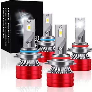 9005 9006 LED Headlamps Bulbs Kit 6500K Hi/Lo Light For Toyota Corolla 2001-2016 - Picture 1 of 12