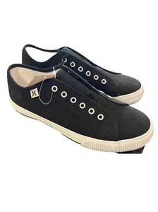 Hurley Women's Chloe Canvas Sneakers Low Top Shoes Black sz. 7 - Picture 1 of 5