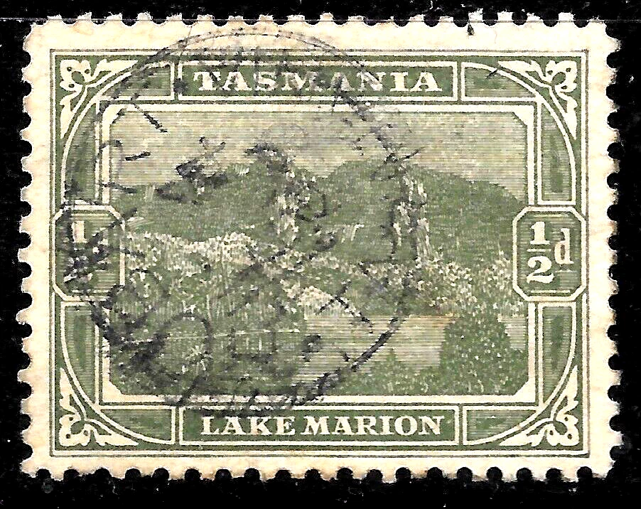 AUSTRALIA TASMANIA SC#102 LAKE MARION 1905 usado en muy buen estado Foto 1 de 1