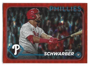 Kyle Schwarber - 2024 Topps Series 1 #136 Orange Foil  /299 SP - Phillies - Bild 1 von 2