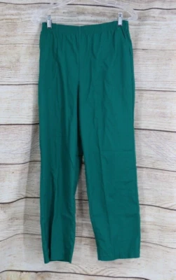 Pantalones de tiro alto pequeños vintage para mujer talla 10 pierna recta verde Foto 1 de 4