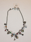 NENA 20" necklace & pierced earring set dog house bone beads