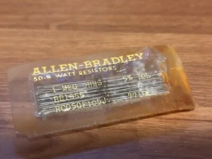 NOS 50PCS ALLEN BRADLEY 1M Ohm - 1/8W-5% RC05GF105J CARBON COMP. RESISTOR - Picture 1 of 2